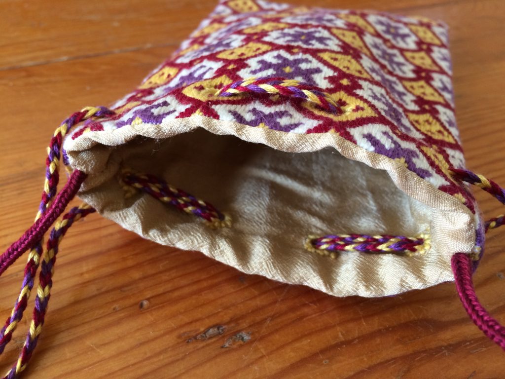 Pouch Eyelets Drawstring Brick Stitch Embroidery Basics – Sherwood Hill Manor
